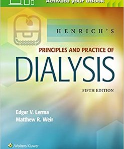 Henrichs Principles and Practice of Dialysis 5th Edition