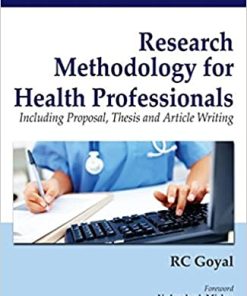 Research Methodology For Health Professionals Including Proposal Thesis And Article Writing