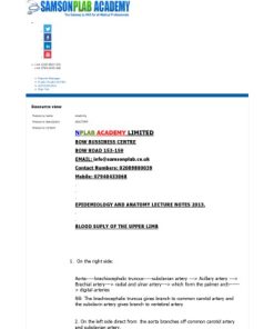 Samson Notes For PLAB