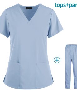 Stretch Slim Nurse Uniform Short-sleeved Summer Split Suit Overalls