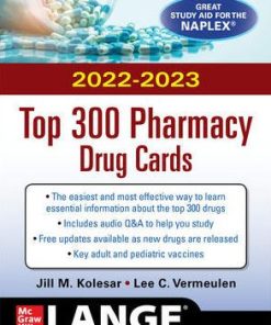 McGraw Hill's Top 300 Pharmacy Drug Cards 6th Edition