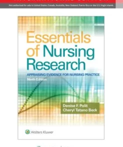 Essentials of Nursing Research 9th Edition