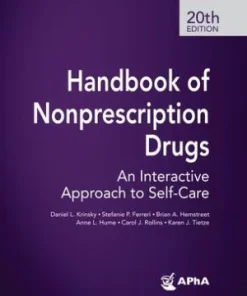 Handbook of Nonprescription Drugs An Interactive Approach to Self Care 20th Edition