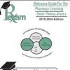 Reference Guide for Pharmacy Licensing Exam Theory Part I