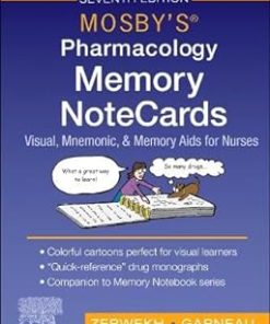 Mosby's Pharmacology Memory NoteCards Visual, Mnemonic and Memory Aids for Nurses 7th Edition