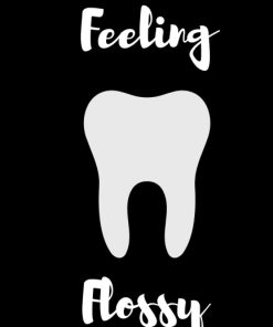 Feeling flossy Dentistry Lined Notebook Journal Daily Planner Diary