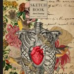 Floral Sketchbook with Vintage Skeleton and Flowers Illustration Aesthetic Anatomy Drawing Notebook for Adults Girls Boys Ideal for Sketching