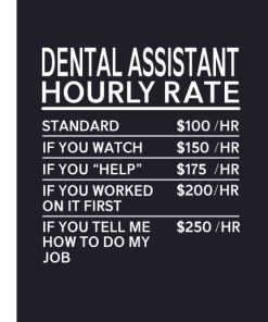 funny dental assistant gifts 110 Blank Lined notebook Journal with a funny saying