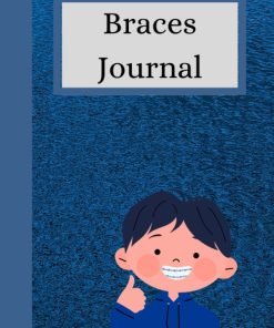 Braces Journal Boy Braces Cover Blank Lined Notebook