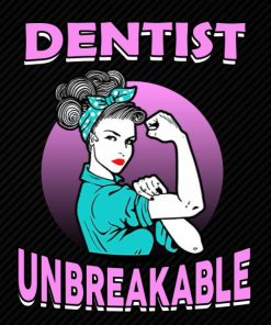 Dentist Unbreakable Blank Lined Journal Notebook Planner Dentist Gifts Women Dentist Strong Woman Feminist Diary