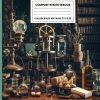 Composition Notebook College Ruled Vintage Aesthetic Science Lab Tools Illustration A notebook and journal for note taking journaling, school college and work