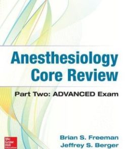 Anesthesiology Core Review Part Two Advanced Exam