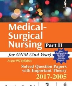 Medical Surgical Nursing for GNM 2nd Year 3rd Edition