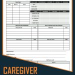 Caregiver Daily Log Book Caregiver Journal for Elderly Seniors to Monitor Daily Needs
