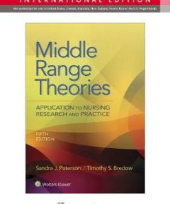 Middle Range Theories Application to Nursing Research and Practice 5th Edition