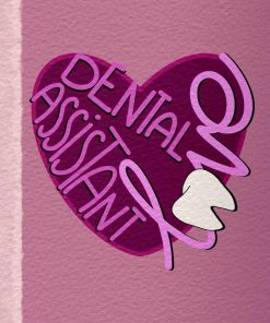 Happimola Dental Assistant Love Notebook Gift for Dental Assistants 120 pages Blank Lined Cover matte finish