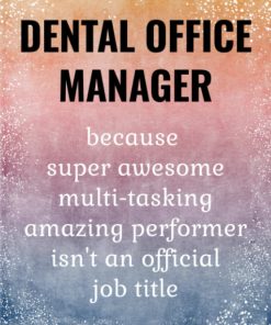 Dental Office Manager Appreciation Journal Dental Office Manager Gifts For Women