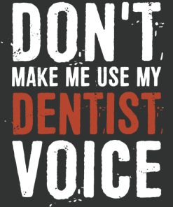 Don't Make Me Use My Dentist Voice Notebook