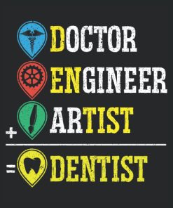Doctor Engineer Artist Dentistry Notebook For A Dentist Dental Surgeon and Hygienist