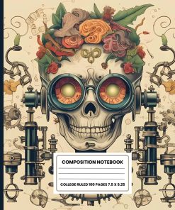 Composition Notebook College Ruled Vintage Human Skull Illustration Human anatomy journal for college medical school and students