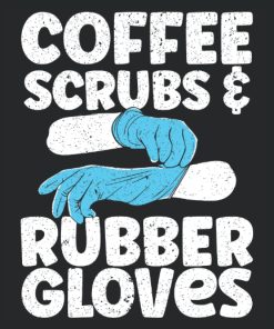 Coffee Scrubs And Rubber Gloves