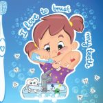 I love to brush my teeth
