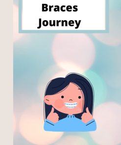Braces Journey Girl Braces Cover Blank Lined Notebook