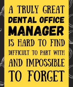 Dental Office Manager Gifts Blank Lined Journal Notebook an Appreciation Thank You and Funny Gift for Dental Office Managers