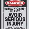 Danger Dental Hygienist On Duty Funny Leaving Gift Goodbye for Employees Boss Colleague