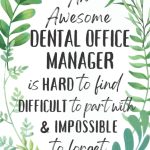 Dental Office Manager Gifts An Appreciation and Thank You Present Blank Notebook Journal for Dental Office Manager to Write in