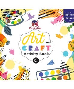 Art and Craft Activity Book C for 3-4 Year old kids with free craft material