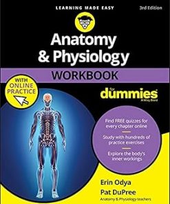 Anatomy & Physiology Workbook For Dummies with Online Practice 3rd Edition
