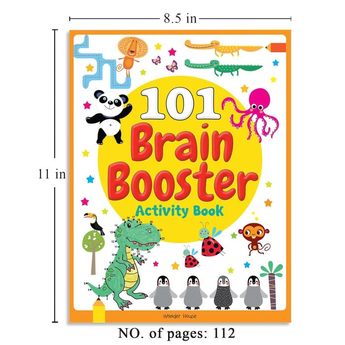 101 Brain Booster Activity Book  Fun Activity Book For Children