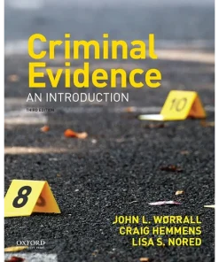 Criminal Evidence An Introduction