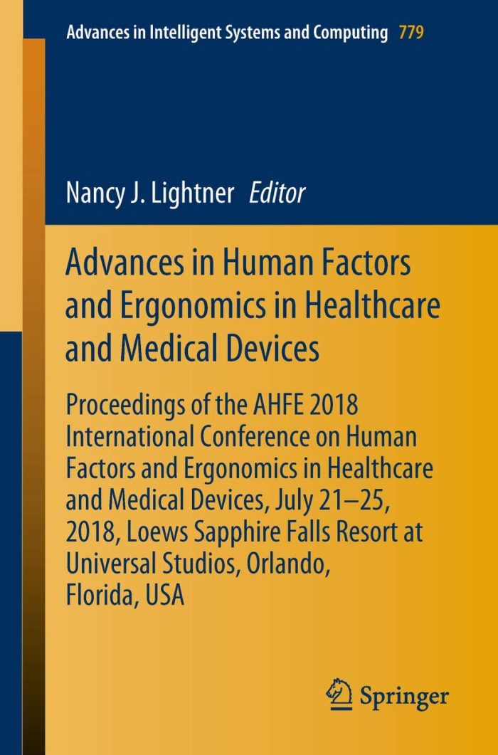 Advances in Human Factors and Ergonomics in Health