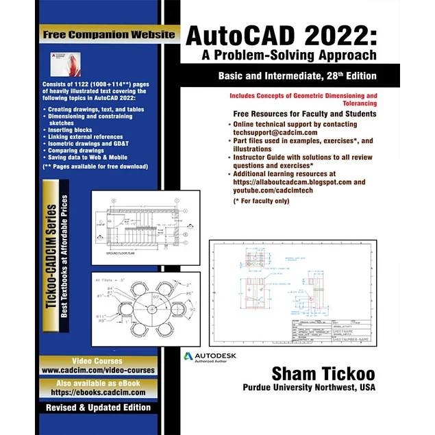 AutoCAD 2022 A Problem-Solving Approach Basic and Intermediate 28th Edition