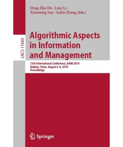 Algorithmic Aspects in Information and Management