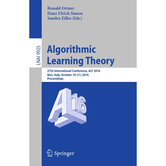 Algorithmic Learning Theory