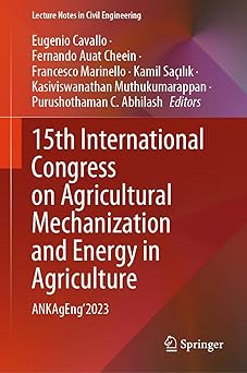 15th International Congress on Agricultural Mechanization and Energy in Agriculture