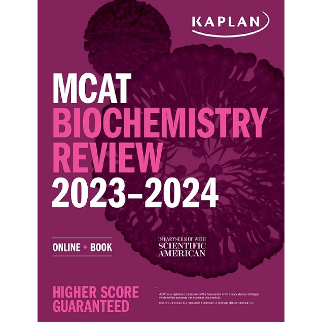 KAPLAN MCAT Biochemistry Review 2023-2024