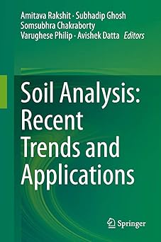 Soil Analysis Recent Trends and Applications