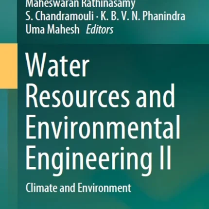 Water Resources and Environmental Engineering II Climate and Environment