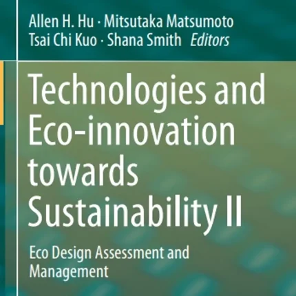 Technologies and Eco-Innovation Towards Sustainability II