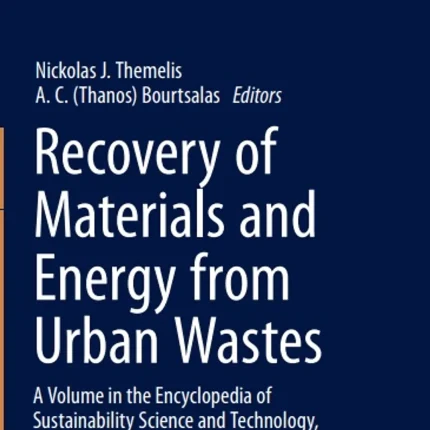 Recovery of Materials and Energy from Urban Wastes