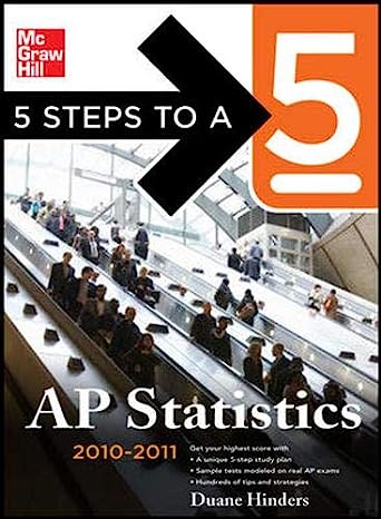5 Steps to a 5 AP Statistics 2010-2011 Edition