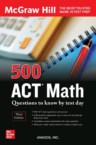 500 ACT Math Questions to Know by Test Day Third Edition