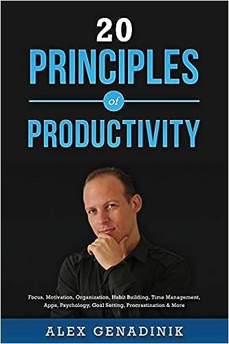 20 Principles of Productivity Focus Motivation Organization Habit Building T