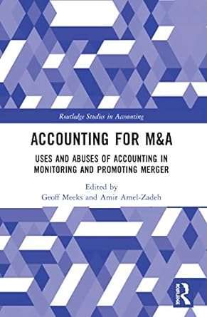 Accounting for M&A Uses and Abuses of Accounting in Monitoring and Promoting Merger
