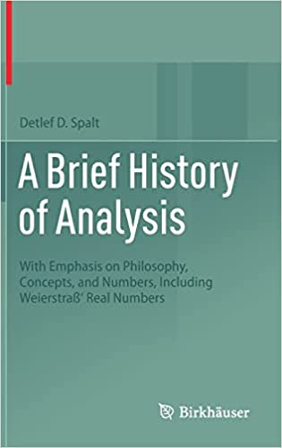 A Brief History of Analysis