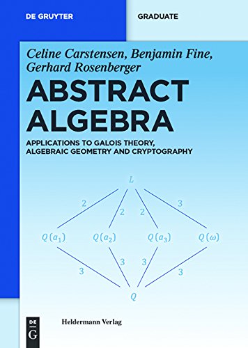 Abstract Algebra Applications to Galois Theory Algebraic Geometry and Cryptography